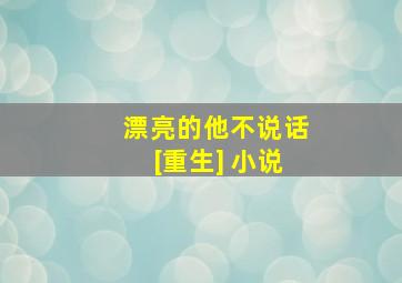 漂亮的他不说话[重生] 小说